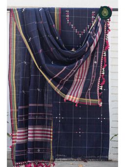 Ethnic Elements - Blue Unstitched Kurta With Bottom And Dupatta