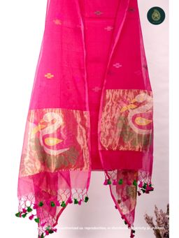Ethnic Elements - Muslin Pink Unstitched Dress Material
