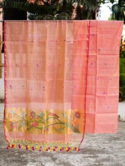 Ethnic Elements - Muslin Pink Unstitched Dress Material
