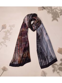 UNALLUME BY NISHA - Midnight Sapphire Silk Scarf