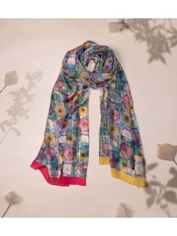UNALLUME BY NISHA - Floral Elegance Silk Scarf