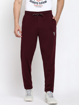 Van Heusen - Athleisure Men Smart Tech & Easy Stain Release Trackpants - Cabarnet
