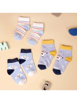 Kicks and Crawl - Beyond The Clouds Flat Socks (Pack of 3)