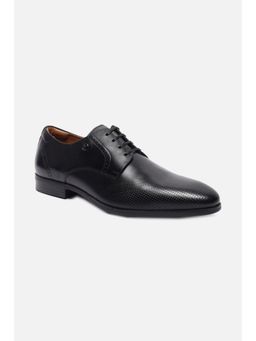 Louis Philippe - Men Black Leather Lace Up Derbies