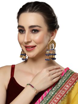 Dugran By Dugristyle - Pink and Green Adjustable Bracelet with Pearls and Natural Stones