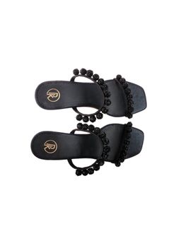 PREET KAUR - Black Burano Block Heels