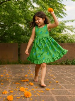 Somersault - Parrot Play Printed Cotton Dress