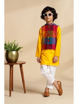 The Cotton Staple - Meadow Kurta and Pant with Nehru Jacket