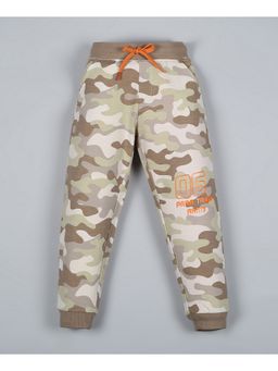 PLUM TREE - Boys Multi-Color Cotton Camouflage Jogger