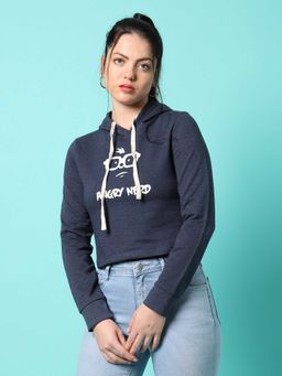 PINACOLADA - Womens Blue Printed Sweatshirt
