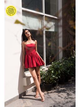 IT GIRL - Red Rose Dress