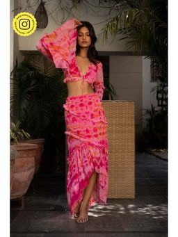 IT GIRL - Pink Lily Tie & Dye Co-Ord (Set of 2)