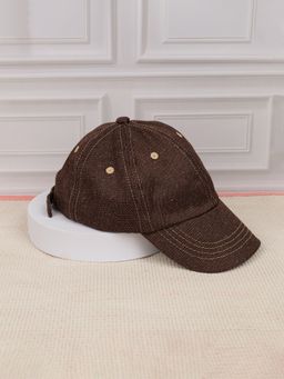DukieKooky - Kids Casual Style Brown Denim Baseball Cap