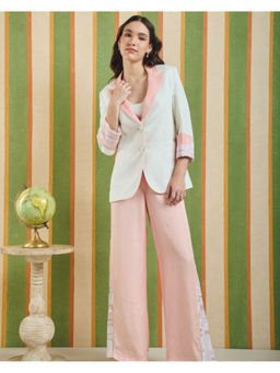 Orthodox - Womens Colorblock Pink Blazer