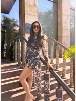 Label Deepika Nagpal - Daffodil Blue Playsuit