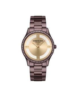 Kenneth Cole - Diwali Newness Kcwlg2223303Ld Gold Dial Analog Watch for Women
