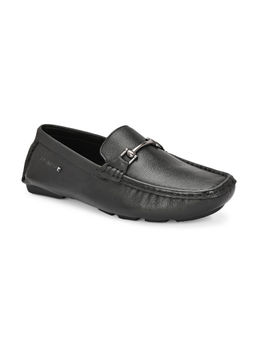 Valentino - Men Premium Leather Black Casual Slip On Driving Loafers