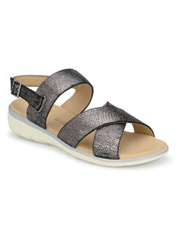 Valentino - Women Premium Leather Foil 14 Puter Sandals