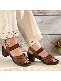 Valentino - Women Knot Strap Block Heel Sandals