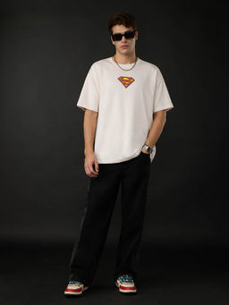 The Souled Store - Men Off White Printed T-Shirt