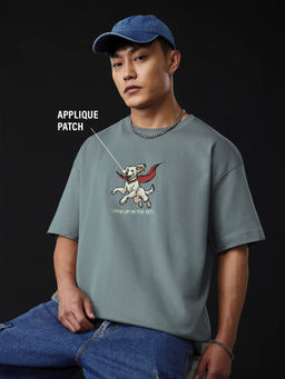 The Souled Store - Men Green Embroidered T-Shirt