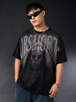 The Souled Store - Men Black Printed T-Shirt