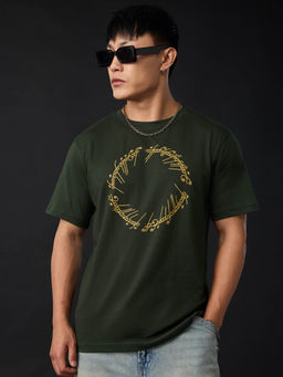 The Souled Store - Men Green Printed T-Shirt