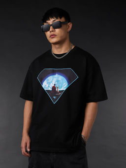 The Souled Store - Men Black Printed T-Shirt