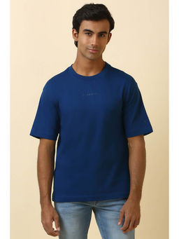Allen Solly - Men Blue Solid T-Shirt
