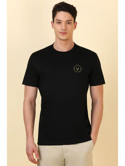 Allen Solly - Men Black Solid T-Shirt