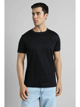 Simon Carter - Men Black Solid T-Shirt
