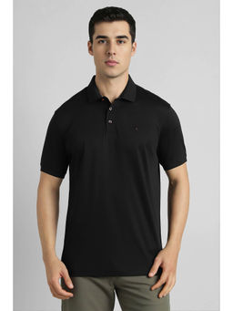Simon Carter - Men Black Solid Polo T- Shirt
