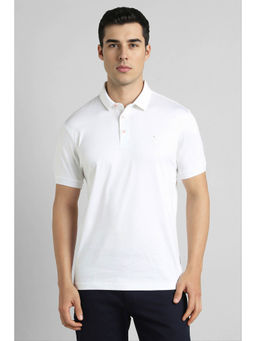 Simon Carter - Men White Solid Polo T- Shirt