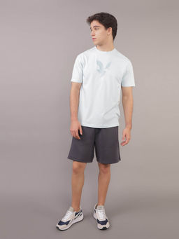 American Eagle - Men Blue Printed T-Shirt