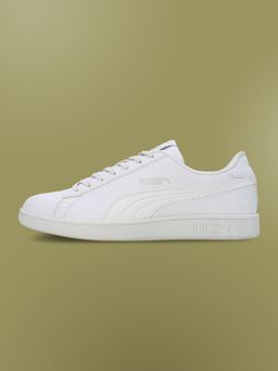 Puma - Smashic Unisex White Sneakers (UK 3)