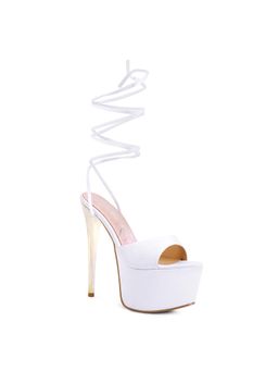 London Rag - Solid White Heels