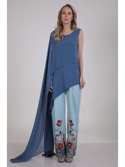 CHHAYA MEHROTRA - Blue Tunic with Pant