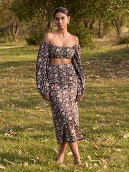 Notch Above - Capri Off Shoulder Skirt Set