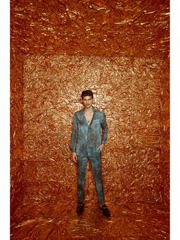 Nirmooha - Dark Damask Shirt with Pant