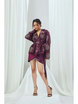 Nirmooha - Gleam Sequin Jacket with Skirt
