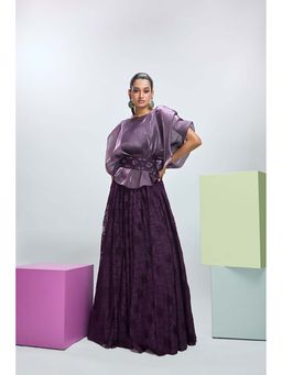Nirmooha - Ruffle Cape with Skirt and Belt