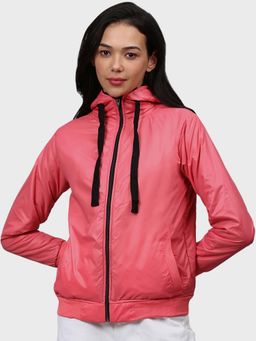 Campus Sutra - Peach Solid Jacket