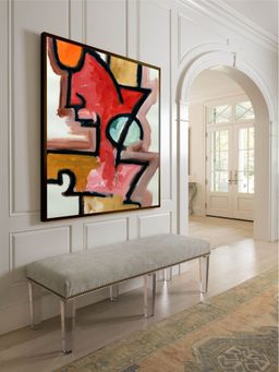 The Art House - Abstract Painting Multicolor (40X30 Inches)