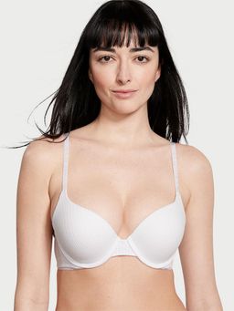 Victoria's Secret - The T-Shirt Push-Up Perfect Shape Pointelle Bra White