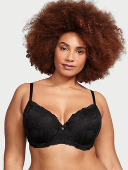 Victoria's Secret - Body By Victoria Lightly Lined Lace-Cup Demi Bra Black