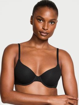 Victoria's Secret - The T-Shirt Lightly Lined Cotton Demi Bra Black