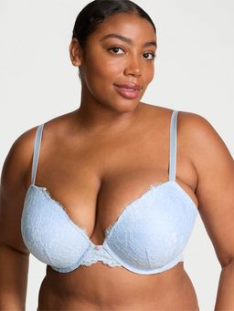 Victoria's Secret - Dream Angels Lace Push-Up Bra Blue