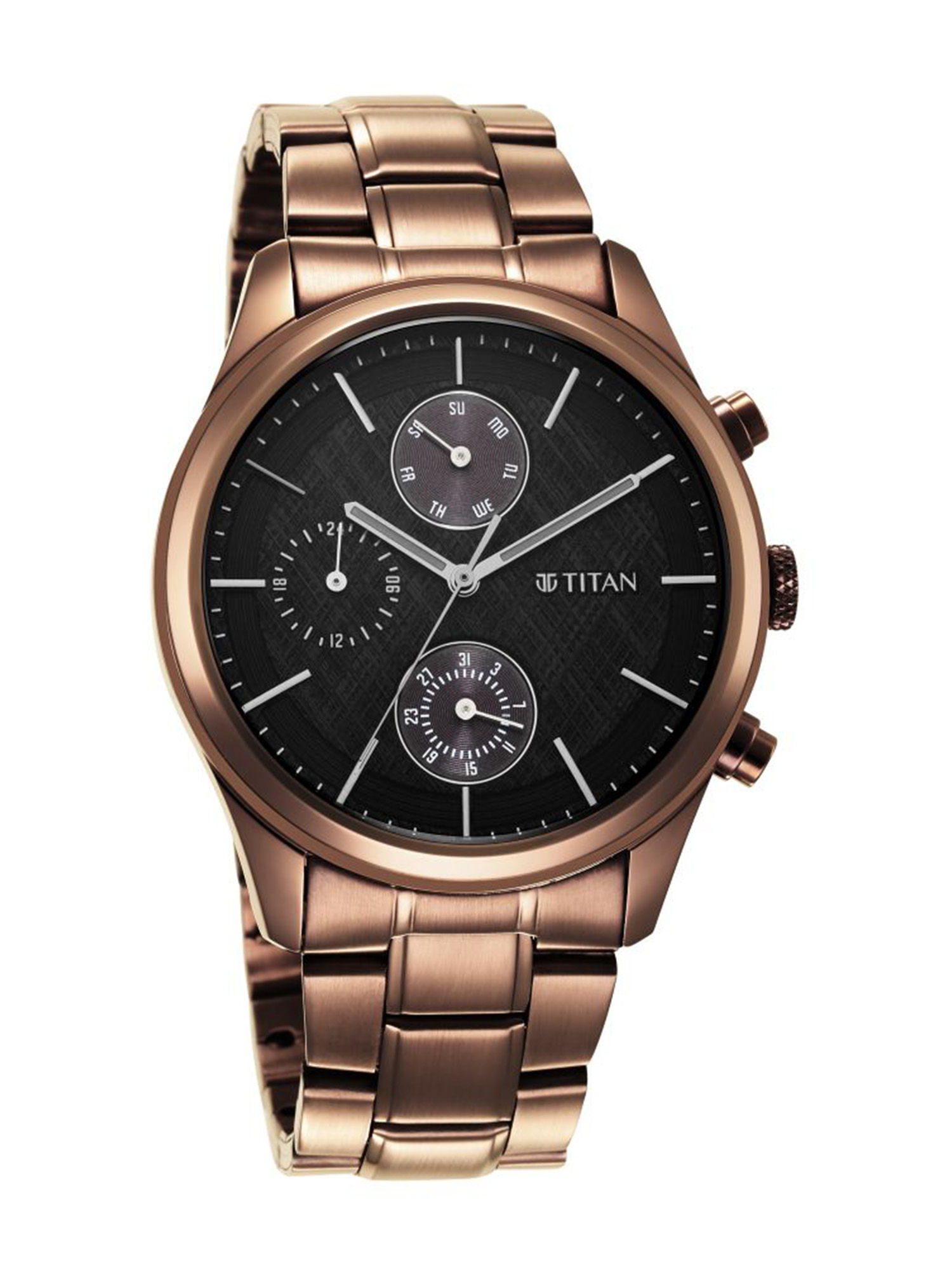 Buy Titan 1805QM04-Black Dial Analog Watch for Men Online