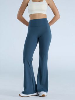 Cava Athleisure - Grey Solid/Plain Fitted High Waist Leggings