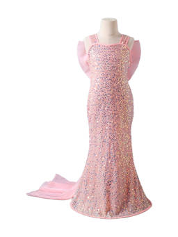 Hopscotch - Sequin Bow Applique Gown